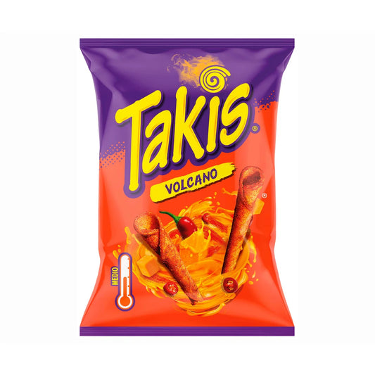 Takis Volcano – Cheesy Spicy Rolled Chips (130g)